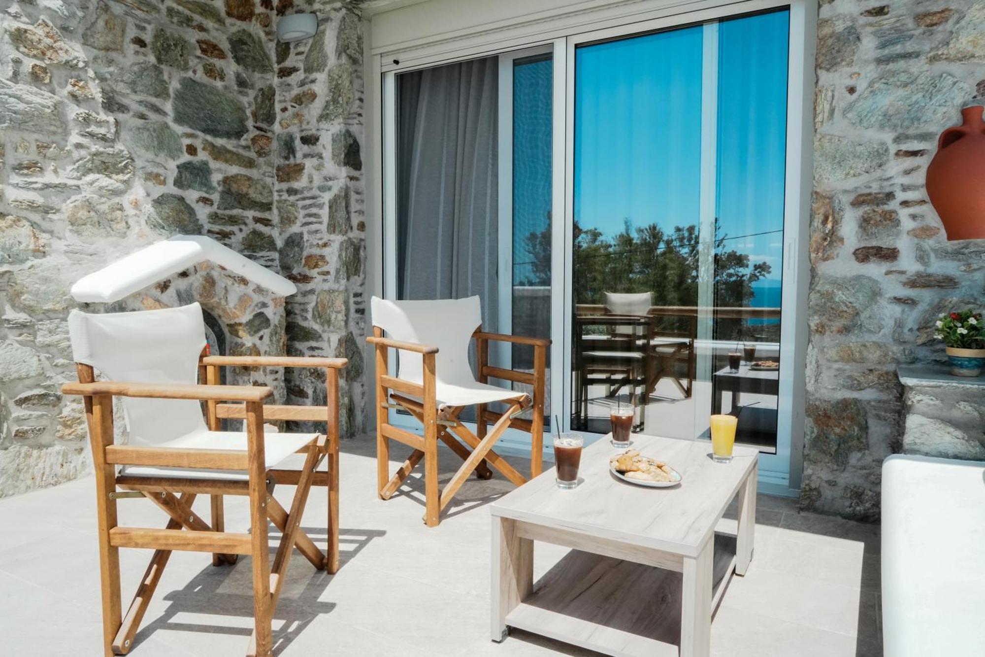 Filokalia 4 Veins - Vacation House With Sea View Karystos  Bagian luar foto